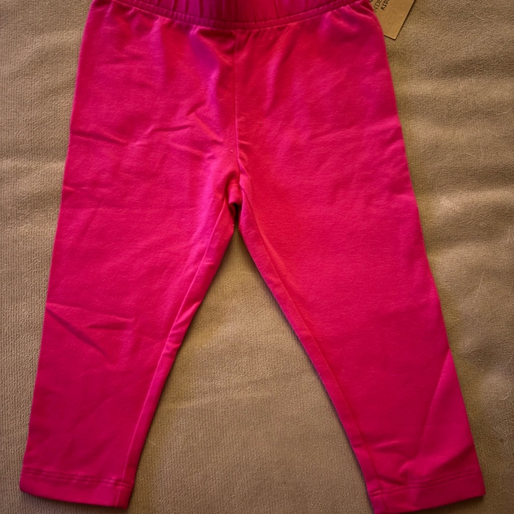 Lands' End Vibrant Pink Kids Leggings Size (4)